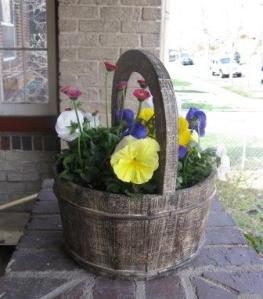 Easter basket for indoor or outdoor cheer